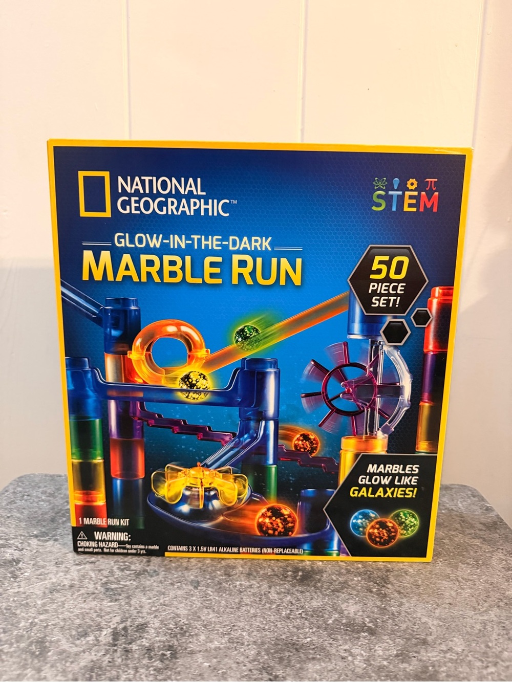 National Geographic Glow-in-the-Dark Marble Run - Multicolor